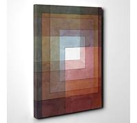 Paul Klee Watercolour Squares Canvas Print | Gallery Wrapped 30mm Frame Wall Art | 30x20 inches | Ready to Hang | Modern Picture | Living Room Bedroom Lounge Office