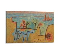 Paul Klee's On The Nile Poster Wall Art Poster Scroll Canvas Painting Picture Living Room Decor Home 16x24inch(40x60cm)