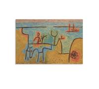 Paul Klee's On The Nile Poster Wall Art Poster Scroll Canvas Painting Picture Living Room Decor Home 24x36inch(60x90cm)