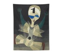 Paul Klee's Runners to The Finish Line Poster Tapestry Cool Artworks Painting Wall Art Prints Hanging Picture Home Decor Tapestries Gift Idea 30"x40"