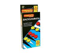 Paul Lamond Games Pocket Magnetic Backgammon Set (840), Red,white