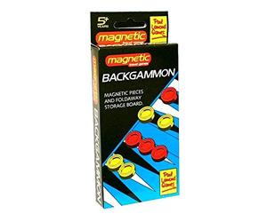 Paul Lamond Games Pocket Magnetic Backgammon Set (840), Red,white