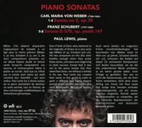 PAUL LEWIS - WEBER & SCHUBERT: PIANO SONATAS NEW CD