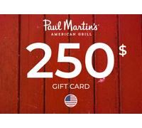 Paul Martin's American Grill Gift Card 250 USD Key - UNITED STATES