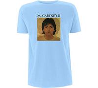 Paul McCartney Band Monkey Mens Fashion T-Shirt-McCartney Ii Light Blue