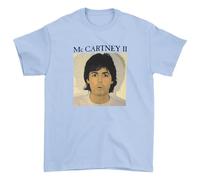 Paul McCartney Band Monkey Mens Fashion T-Shirt-McCartney Ii Light Blue