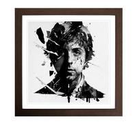 Paul McCartney Conceptual Art Framed Print | 18x18 Inch Walnut Framed Wall Art | Ready to Hang | Modern Nature Picture | Living Room Bedroom Lounge Office