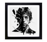 Paul McCartney Conceptual Art Framed Wall Art Print 18x18 Inch Black