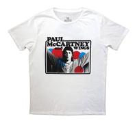 Paul McCartney Men's Photo Rose T-Shirt in White | Size: Small Paul McCartney White S