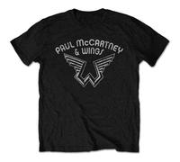 (M, Black) Paul McCartney Wings Logo T Shirt