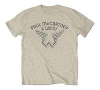 Paul McCartney Men's PMCTS08MNAT01 T-Shirt, Beige, Small