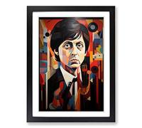Paul McCartney Orphism Framed Wall Art Print A2 Black