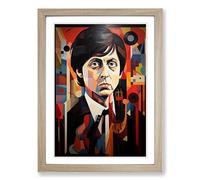 Paul McCartney Orphism Framed Wall Art Print A2 Oak