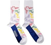 Paul McCartney Socks Wings Logos Official Unisex White UK SIZE 7.5-11.5 One Size