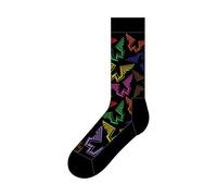 Paul Mccartney Wings Logos (US Men's Shoe Size 8 - 12) Socks Black, Black, One Size