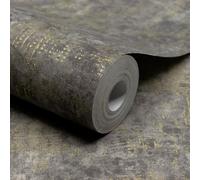 Paul Moneypenny Charcoal Anethe Texture Textile Textured Wallpaper For Grandeco