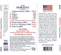 PAUL MORAVEC: TEMPEST FANTASY; MOOD SWINGS; B.A.S.S. VARIATIONS; SCHERZO NEW CD