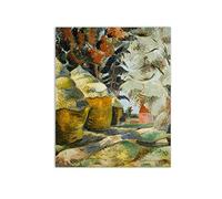 Paul Nash Famous Painting Reproduction on Canvas"The Stackyard"Canvas Poster and Prints,Canvas Wall Art Picture for Living Room Wall Decor 20x25cm(8x10in) Frameless