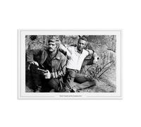 Paul Newman Robert Redford Autograph Signed Poster Decorative Painting Canvas Wall Art Living Room Poster Bedroom Painting Wall Art Picture Print Modern Family Room Decor 12 x 18 Inches (30 x 45 cm)