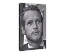 Paul Newman Vintage Photograph - Retro Wall Art - Paul Newman Photo Print - Old Hollywood Elegant Po Canvas Poster Wall Art Decor Print Picture Paintings for Living Room Bedroom Decoration Frame-style