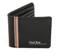 Paul Oliver Men's Faux Leather Wallet with Orange Stripe