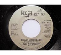 Paul Overstreet - Overstreet, Paul Richest Man On Earth 7" RCA 25057RAA EX 1990 US pressing, demo