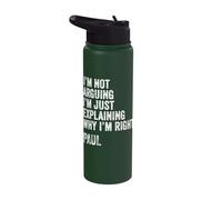 Paul Quote Funny Birthday Custom Name Idea Engineer Stainless Steel Insulated Water Bottle