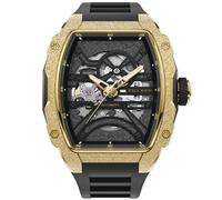 Paul Rich Astro Skeleton Gold PR20099 - Man - 43 mm - Analogue - Automatic - Sapphire-Coated Mineral Glass Black 20 mm