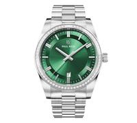 Paul Rich Men's Legacy Silver Green Watch - 40mm Silver/Green