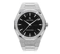 Paul Rich Men's Luxury Stainless Steel Watch - Rugged & Stylish Timepiece for Business, Gift, or Graduation - Fancy Analog Water Resistant Wrist Watch for Him - Frosted Star Dust II, Silver/Aventurine