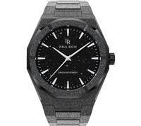 Paul Rich Men's Luxury Stainless Steel Watch - Rugged & Stylish Timepiece for Business, Gift, or Graduation - Fancy Analog Water Resistant Wrist Watch for Him - Frosted Star Dust II, Black/Aventurine