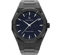 Paul Rich Frosted Star Dust II Black PR20205 - Man - 43 mm - Analogue - Quartz - Mineral Glass Blue 20 mm
