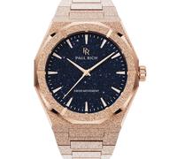 Paul Rich Frosted Star Dust II Rose Gold PR20212 - Man - 43 mm - Analogue - Quartz - Mineral Glass Blue 20 mm
