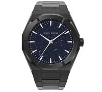 Paul Rich Star Dust II Black PR20206 - Man - 43 mm - Analogue - Quartz - Mineral Glass Blue 20 mm