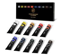 Paul Rubens Oil Paint Artist Grade, 10 Colours x 40ml Tubes, Highly Pigmented, Excellent Coverage And Lightfast Professional Oil Paint Set