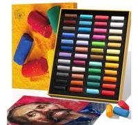 Paul Rubens Soft Pastels, 48 Vibrant Colors Chalk Pastel, Fine Pigments, Smooth Strokes, Strong Coloring Power Pastel for Artists, Beginners, Students