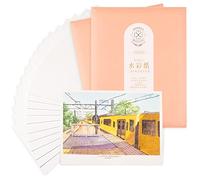 Paul Rubens Sparkling Watercolour Paper 7.67 x 5.31'', 2 Pack, 40 Sheets, 140 lb/300 GSM, 100% Cotton & Acid-Free Cold Pressed Sketch Paper for Watercolour Painting, Acrylic, Gouache, Mixed Media.