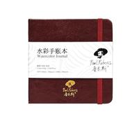 Paul Rubens Square Watercolour Journal, 100% Cotton Acid-Free Cold Press Watercolour Sketchbook 12 x 12 cm, 140lb/300gsm,20 Sheets for Watercolours, Gouache, Acrylics