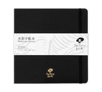 Paul Rubens Square Watercolour Journal, 100% Cotton Acid-Free Hot Press Watercolour Sketchbook 19 x 19 cm, 140lb/300gsm,20 Sheets for Watercolours, Gouache, Acrylics
