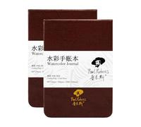 Paul Rubens Watercolor Journal, 2 Pack 40 Sheets 100% Cotton Acid-Free Cold Press Watercolor Sketchbook 3.54 * 5.04 Inches, 140lb/300gsm for Watercolors, Gouache, Acrylics