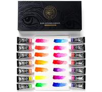 Paul Rubens Watercolour Paint Set, 14 Neon Colours x 5ml Tubes, Highly Pigmented & Non-Toxic Watercolour Tubes Ideal for Comic, Illustration, for Artist, Hobby Painters