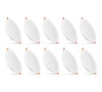 Paul Russells 12W Led Bathroom Ceiling Spotlights, 3 Cct 1200Lm, Non-Dimmable, 10 Pack