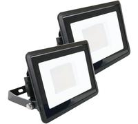 paul russells 20W LED Outdoor Floodlight - 2000LM Bright Security Lights, IP65 Waterproof, Daylight 6500K White, Garden & Outdoor Wall Lights for Garden, Garage, Warehouse, Energy-Efficient, 2 Packs