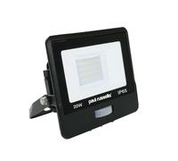 paul russells 20W Outdoor Motion Sensor Security Light - 6500K Daylight White, 2000 Lumen PIR Floodlight, IP65 Waterproof, Ultra-Thin Design, Ideal for Forecourt, Backyard, Garages, Garden and More