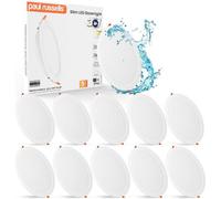 Paul Russells 24W Led Bathroom Ceiling Spotlights, 3 Cct 2400Lm, Non-Dimmable, 10 Pack