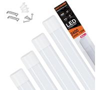 paul russells 2ft LED Batten Light, Ceiling Fitting Tube Light, 4000K Cool White, 20W, 2400 Lumens, Light for Office, Bathroom, Kitchen, Garage, Warehouse Fluorescent Lighting Replacement, 4 Packs