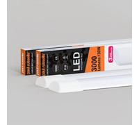 Paul Russells 4 Ft Led Batten Tube Lights, 30W 3000 Lumens, Ip20, 4000K Cool White, Ultra Slim, Pack Of 2