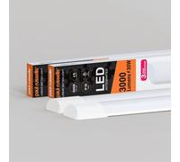Paul Russells 4 Ft Led Batten Tube Lights, 30W 3000 Lumens, Ip20, 6500K Day Light, Ultra Slim, Pack Of 2