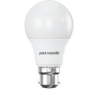Paul Russells A60 Led Gls B22 Bulb, 8W 60W Eq, 806Lm, 4000K Cool White, Frosted, Non-Dimmable, 1 Pack