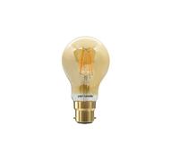 paul russells B22 Bayonet Cap LED Filament - 7Watt 50W Equivalent 680LM Lumens 2200K BC Standard GLS A60 - Amber Bright Energy Saving Light Non-Dimmable - Extra Warm White Bulbs - Pack of 1